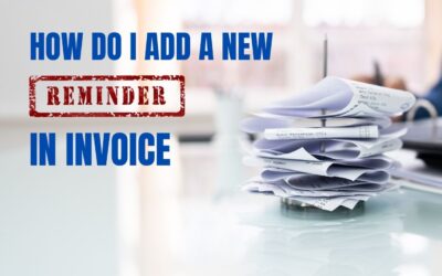 How do I add a new reminder to the invoice?