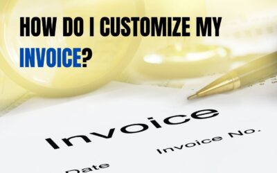 How do I customize my invoice?