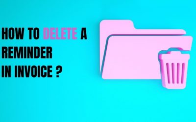 How to delete a reminder in the invoice?