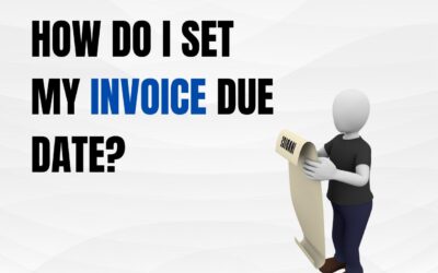 How do I set my invoice due date?
