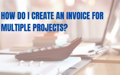 How do I create an invoice for multiple projects?