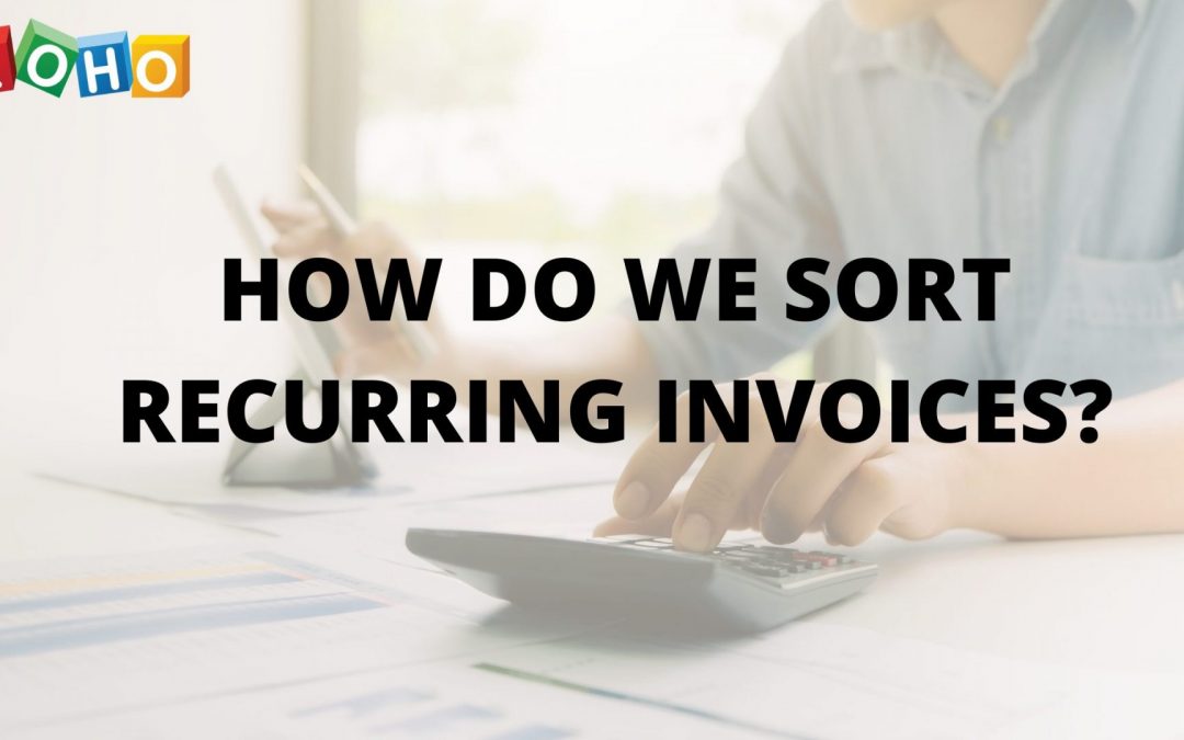 How do I sort recurring invoices?