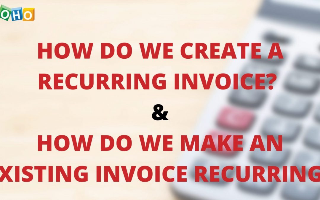 How do we create a recurring invoice?