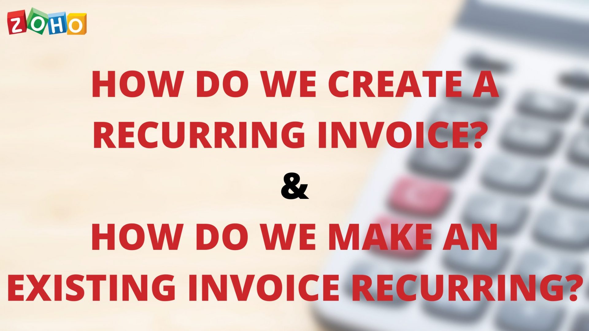 How do we create recurring invoice