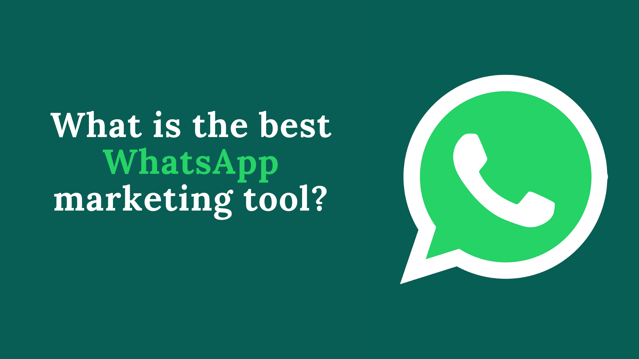 What is the best WhatsApp marketing tool (1)