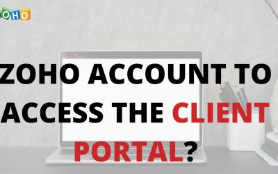 Zoho Account to access the client portal