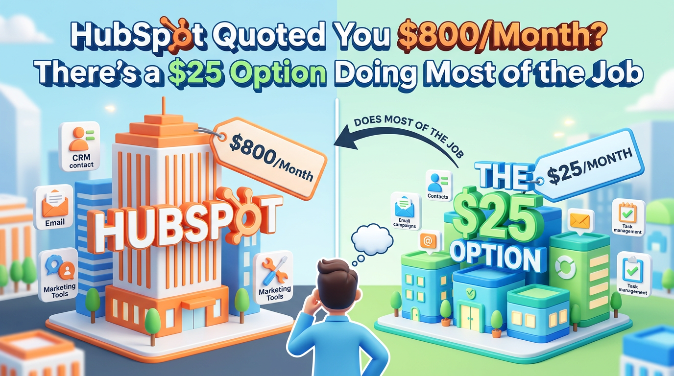 HubSpot Quoted You $800/Month? There’s a $25 Option Doing Most of the Job