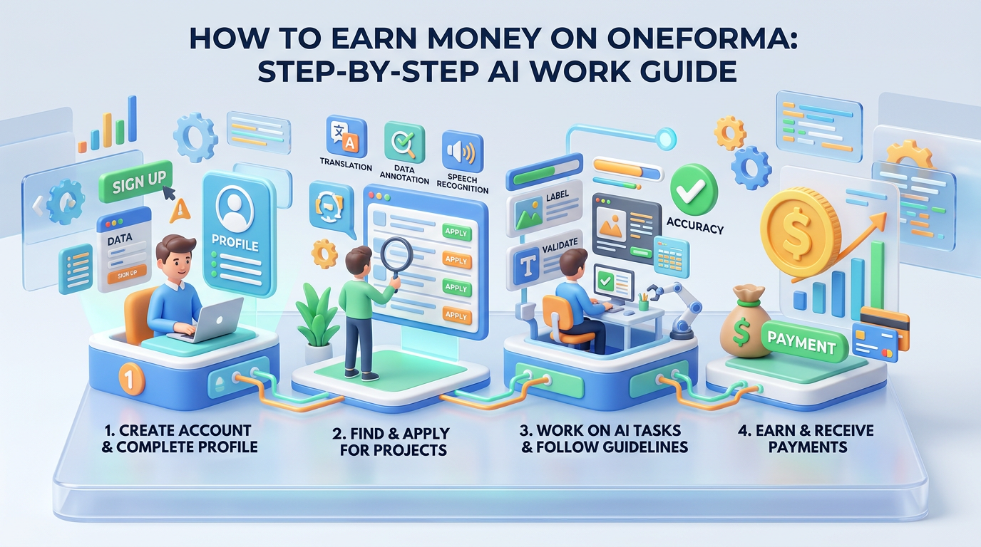 How to Earn Money on OneForma: Step-by-Step AI Work Guide