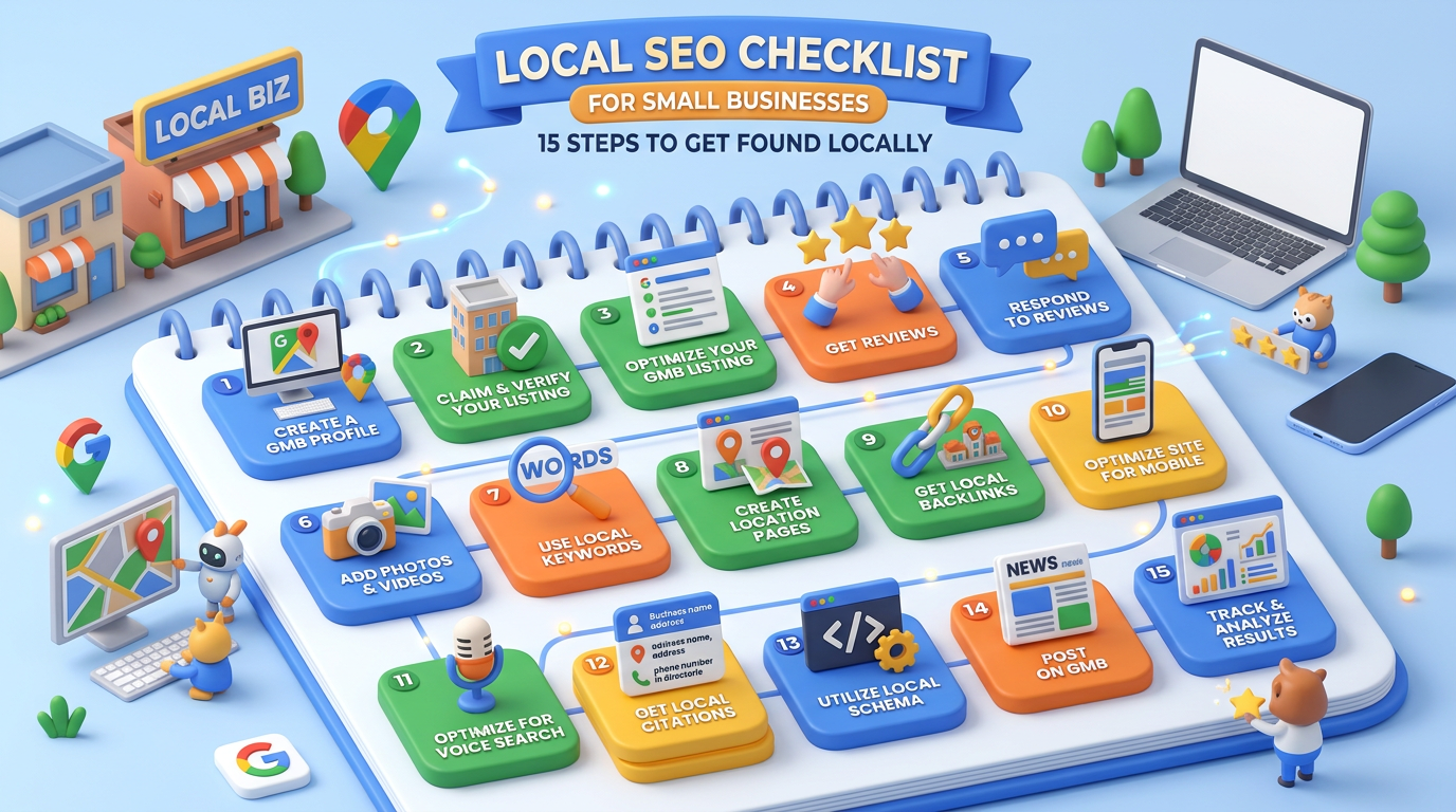 Local SEO Checklist for Small Businesses: 15 Steps to Get Found Locally