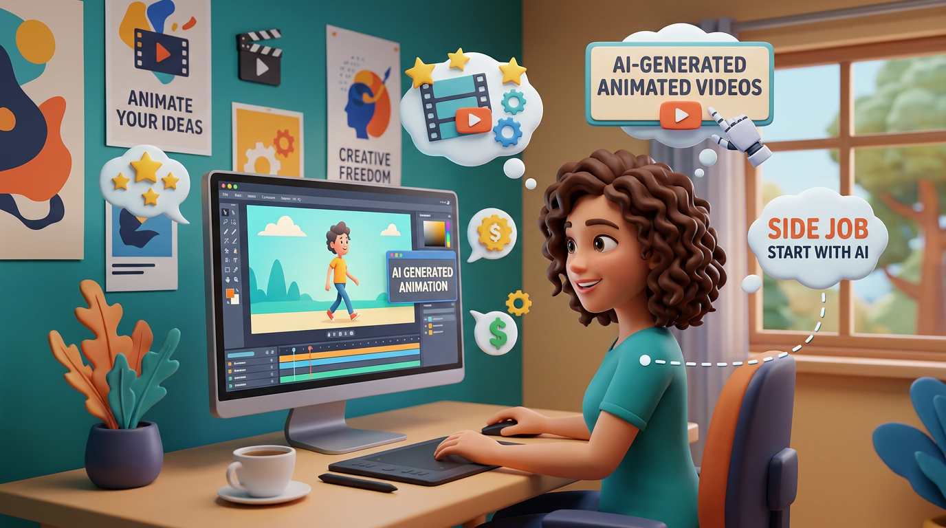 AI-Generated Animated Videos: A Side Job You Can Start with AI