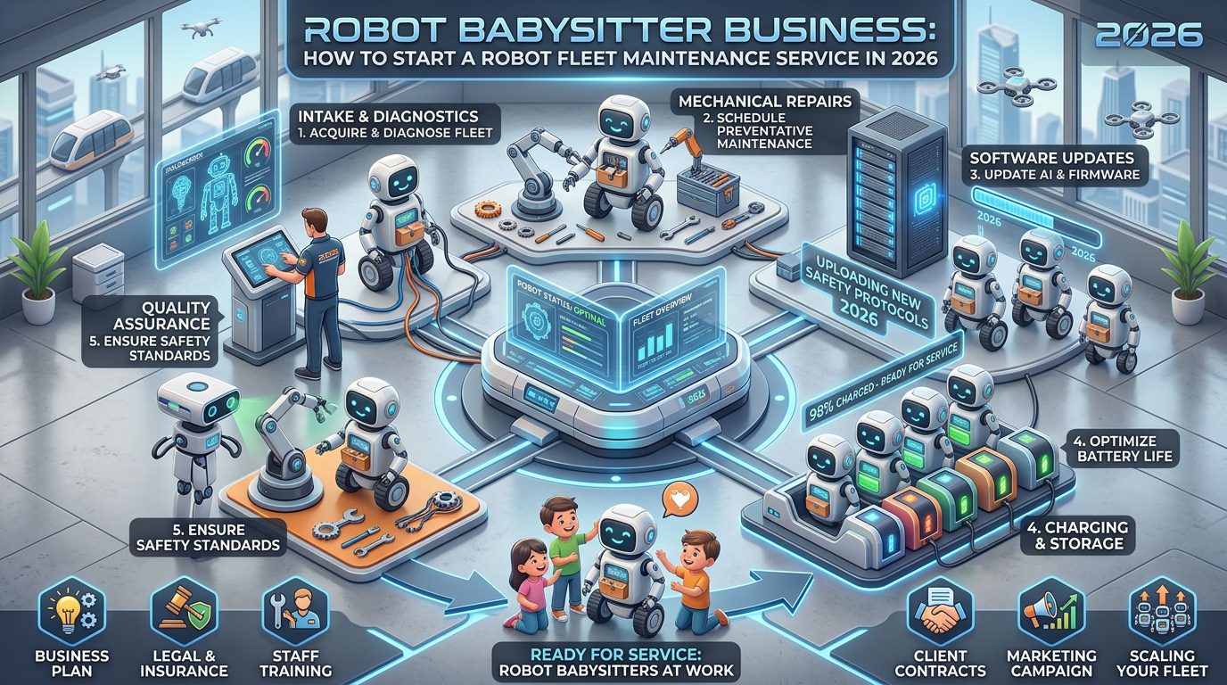Robot Babysitter Business: How to Start a Robot Fleet Maintenance Service in 2026