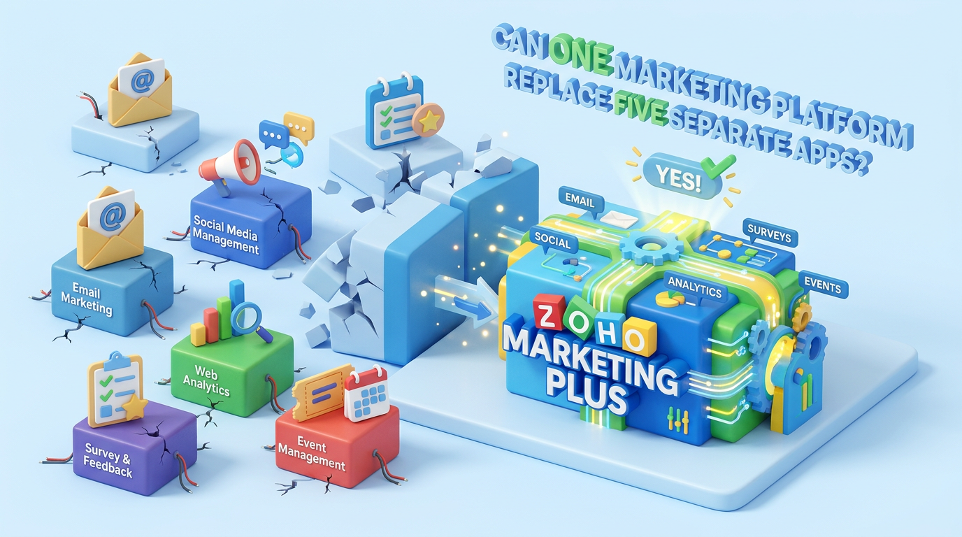 Zoho Marketing Plus: Can One Marketing Platform Replace Five Separate Apps?