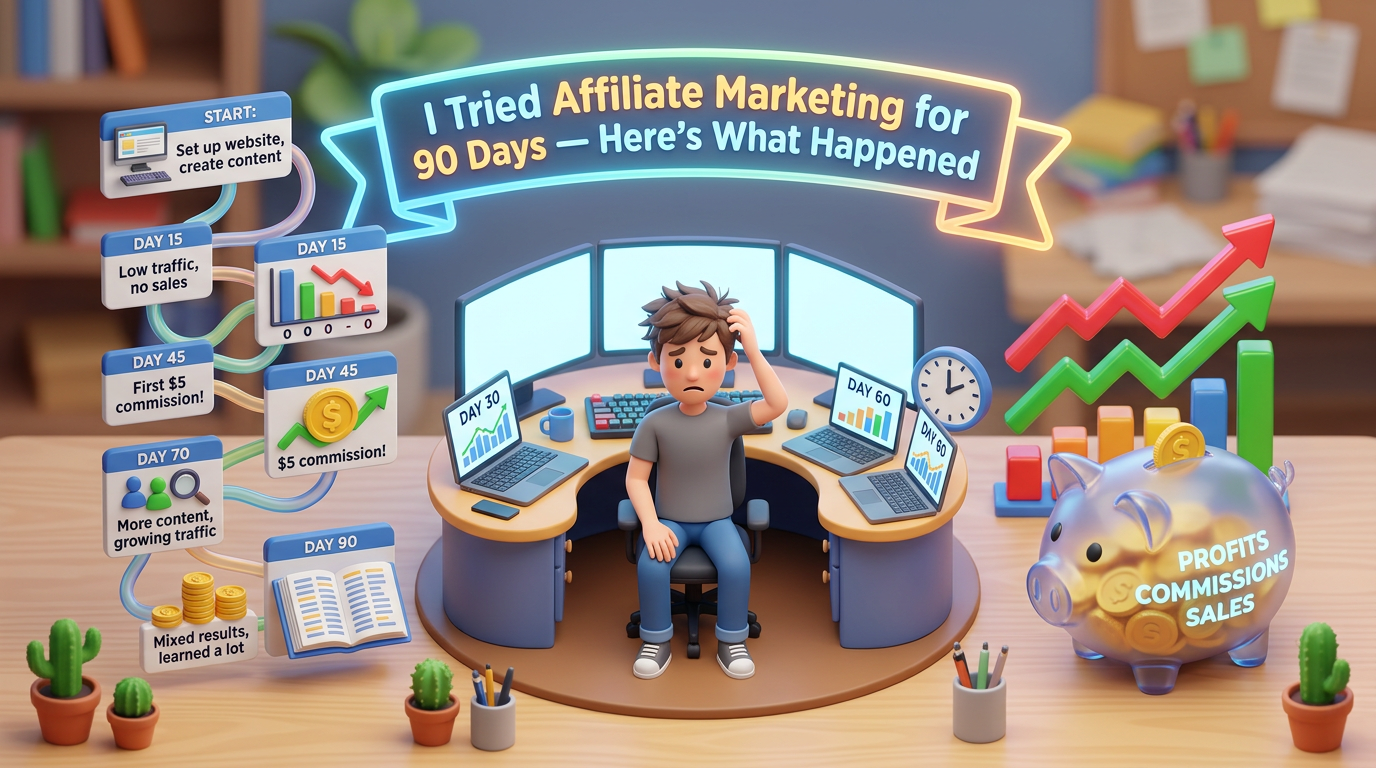 I Tried Affiliate Marketing for 90 Days — Here’s What Happened