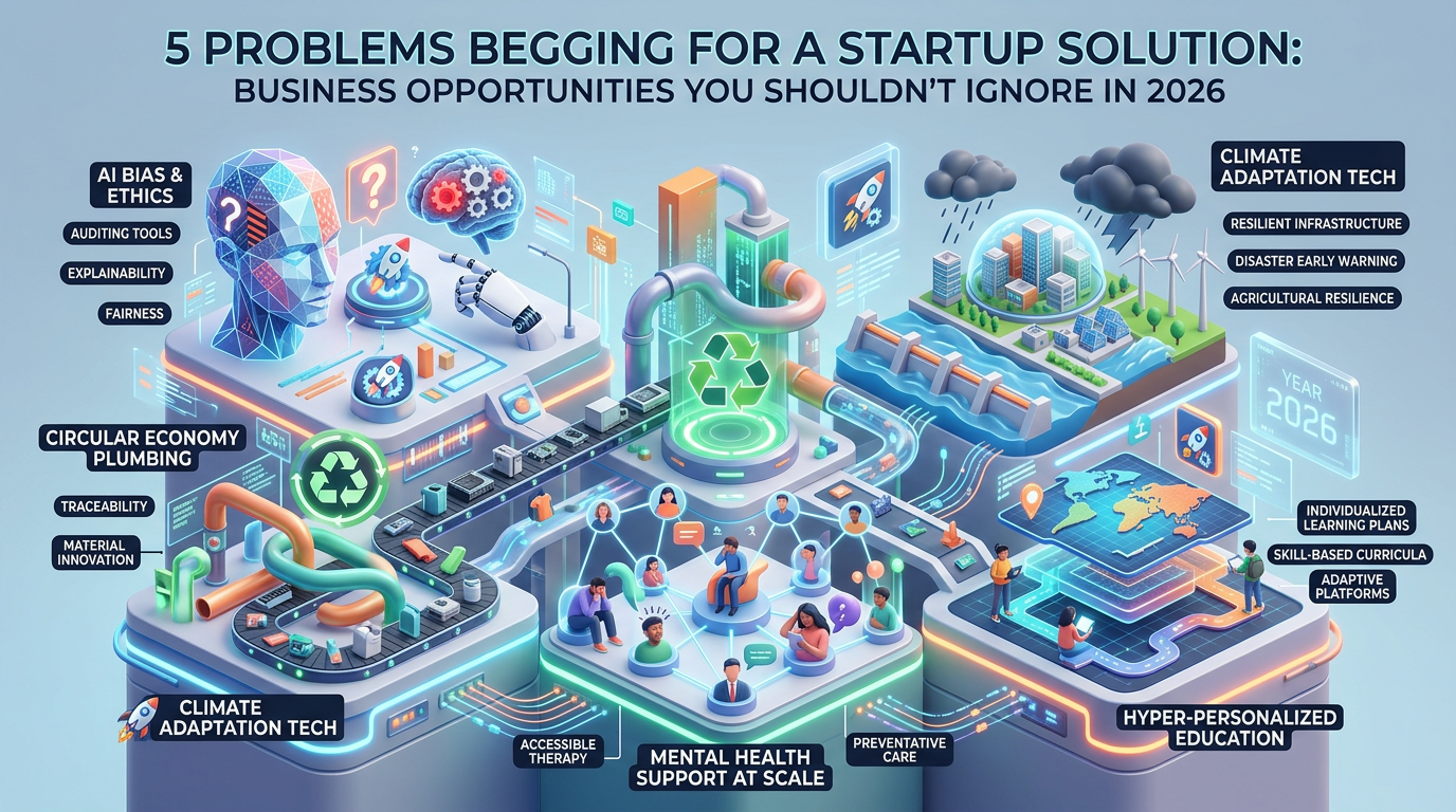 5 Problems Begging for a Startup Solution: Business Opportunities You Shouldn’t Ignore in 2026