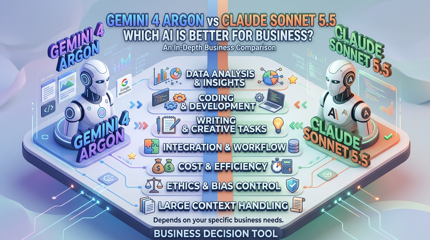 Gemini 4 Argon vs Claude Sonnet 5.5: Which AI Is Better for Business?
