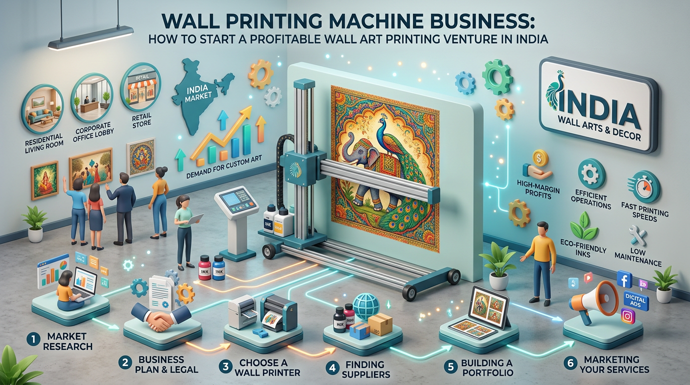 Wall Printing Machine Business: How to Start a Profitable Wall Art Printing Venture in India