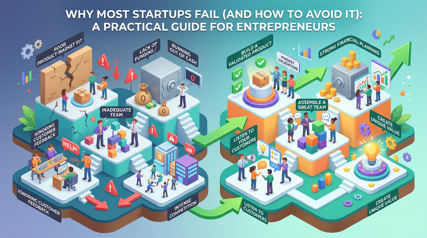 Why Most Startups Fail (And How to Avoid It): A Practical Guide for Entrepreneurs
